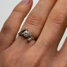 14K White Gold Diamonds Ring Size 5.5
