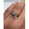 14K WHITE GOLD DIAMONDS RING SIZE 5.5