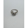 14K WHITE GOLD DIAMONDS RING SIZE 5.5