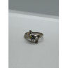 14K WHITE GOLD DIAMONDS RING SIZE 5.5
