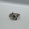 14K White Gold Diamonds Ring Size 5.5