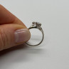 14K White Gold Diamonds Ring Size 5.5