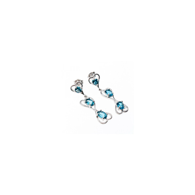 925 STERLING SILVER AQUAMARINE 