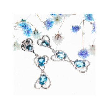 925 STERLING SILVER AQUAMARINE 