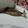 925 Sterling Silver Gold Plated Brooch