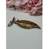 925 Sterling Silver Gold Plated Brooch