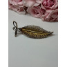 925 Sterling Silver Gold Plated Brooch