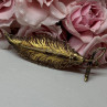 925 Sterling Silver Gold Plated Brooch