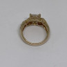 925 Sterling Silver Vermeil Heart CZ Ring Size 4.75
