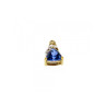 10K YELLOW GOLD LONDON BLUE TOPAZ & DIAMOND PENDANT