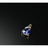 10K Yellow Gold London Blue Topaz & Diamond Pendant