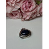 925 Sterling Silver Pendant Sodalite Length 0.9 In