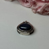 925 Sterling Silver Pendant Sodalite Length 0.9 In