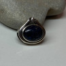 925 Sterling Silver Pendant Sodalite Length 0.9 In