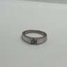 14K White Gold Diamonds Ring Size 7