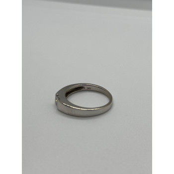 14K WHITE GOLD  DIAMONDS RING SIZE 7