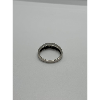 14K WHITE GOLD  DIAMONDS RING SIZE 7