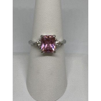 925 Sterling Silver CZ Ring Size 7.75