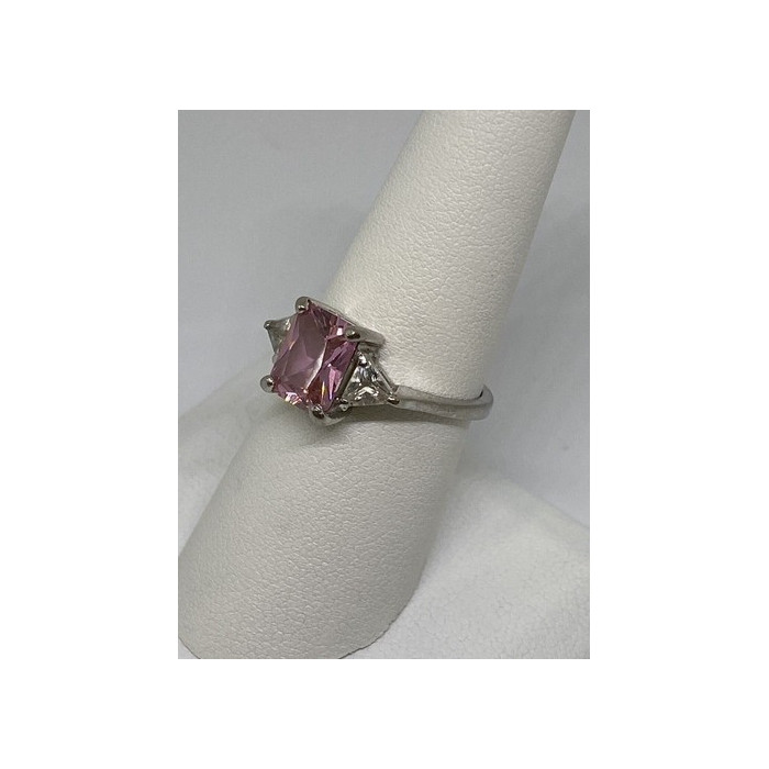 925 Sterling Silver CZ Ring Size 7.75