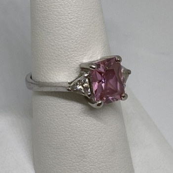 925 Sterling Silver CZ Ring Size 7.75