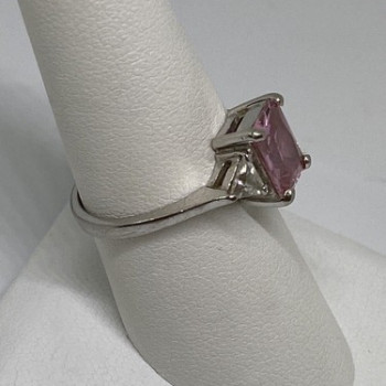 925 Sterling Silver CZ Ring Size 7.75