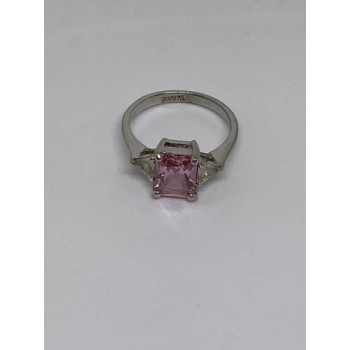 925 Sterling Silver CZ Ring Size 7.75