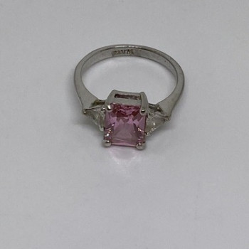 925 Sterling Silver CZ Ring Size 7.75