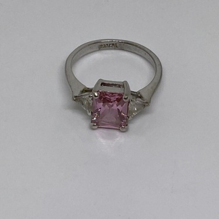 925 Sterling Silver CZ Ring Size 7.75