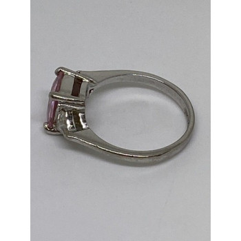 925 Sterling Silver CZ Ring Size 7.75