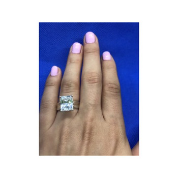 925 Sterling Silver White CZ Ring Size 6.5