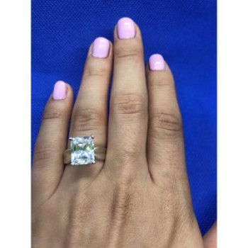 925 Sterling Silver White CZ Ring Size 6.5