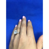 925 Sterling Silver White CZ Ring Size 6.5