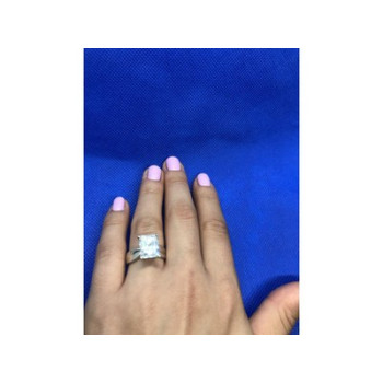 925 Sterling Silver White CZ Ring Size 6.5