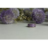925 Sterling Silver Purple Tourmaline Ring Size 8.5