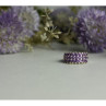 925 Sterling Silver Purple Tourmaline Ring Size 8.5