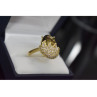 925 Sterling Silver Alpanite & CZ Ring Size 9 Turkey