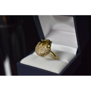 925 Sterling Silver Alpanite & CZ Ring Size 9 Turkey