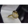 925 Sterling Silver Alpanite & CZ Ring Size 9 Turkey