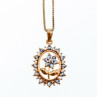 925 Sterling Silver Gold Plated Sapphires 