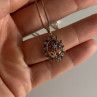 925 Sterling Silver Gold Plated Sapphires 