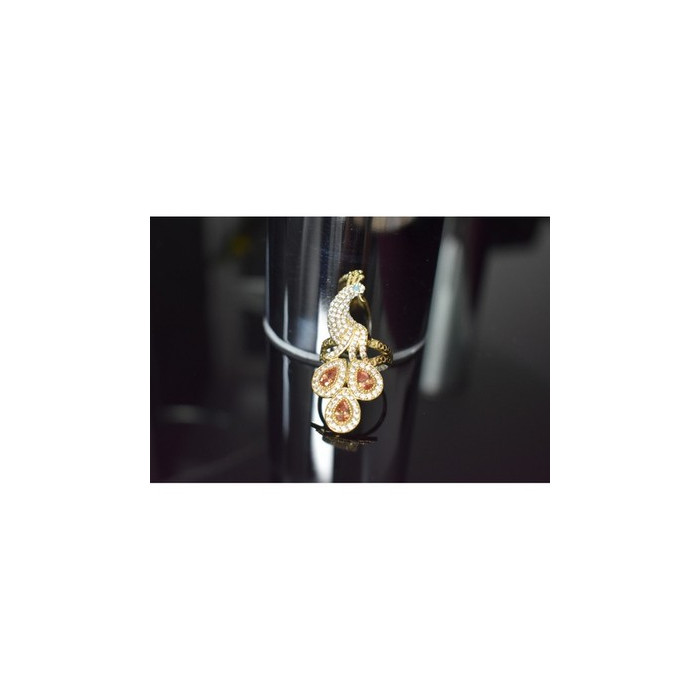 925 Sterling Silver Heliodor, CZ & Turquoise 