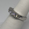 925 Sterling Silver CZ Ring Size 6