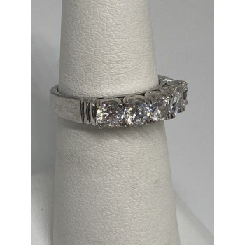 925 Sterling Silver CZ Ring Size 6