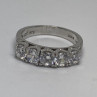 925 Sterling Silver CZ Ring Size 6