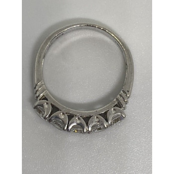 925 Sterling Silver CZ Ring Size 6