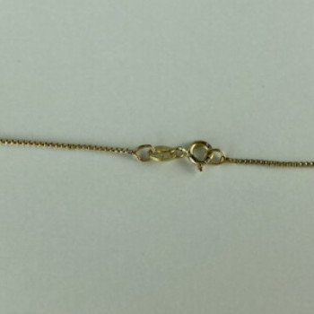 925 Sterling Silver Gold Plated Blue Spinel Chain With Cross