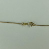 925 Sterling Silver Gold Plated Blue Spinel Chain With Cross