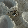 925 Sterling Silver 2 Hearts Charms Ring Size 5