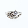 925 Sterling Silver CZ Ring Size 6.5