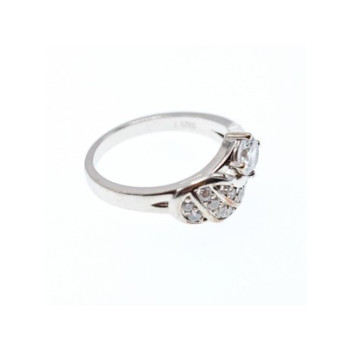 925 Sterling Silver CZ Ring Size 6.5